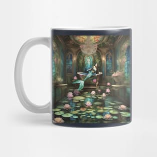 Mermaid Waterlilies Bathtub Mug